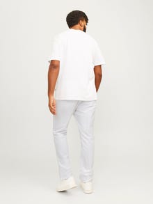Jack & Jones Plus Size Tapered Fit Spodnie o kroju carrot fit -Bright White - 12259702