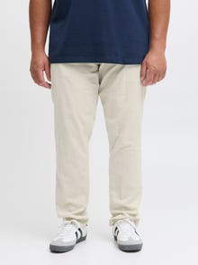 Jack & Jones Plus Size Tapered Fit Carrot fit trousers -Feather Gray - 12259702