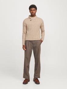 Jack & Jones Vienspalvis Megztinis -Pure Cashmere - 12259704