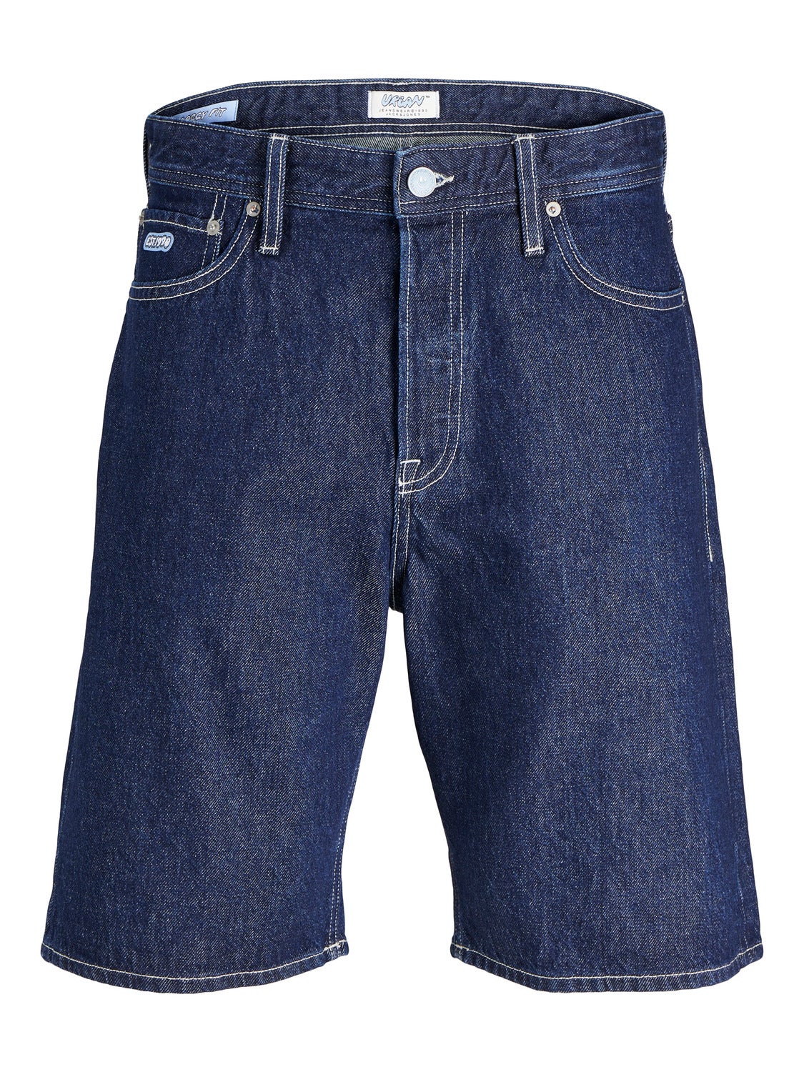 Jack & Jones Baggy fit Jeansowe szorty -Blue Denim - 12259721