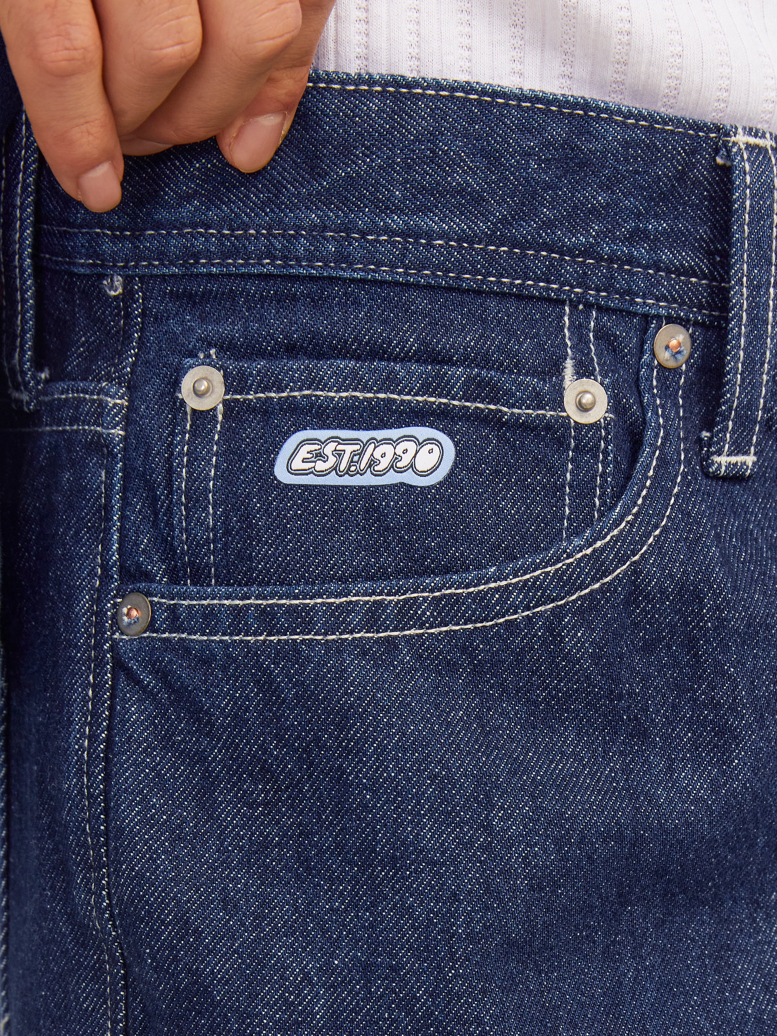 Jack & Jones Baggy fit Jeansowe szorty -Blue Denim - 12259721