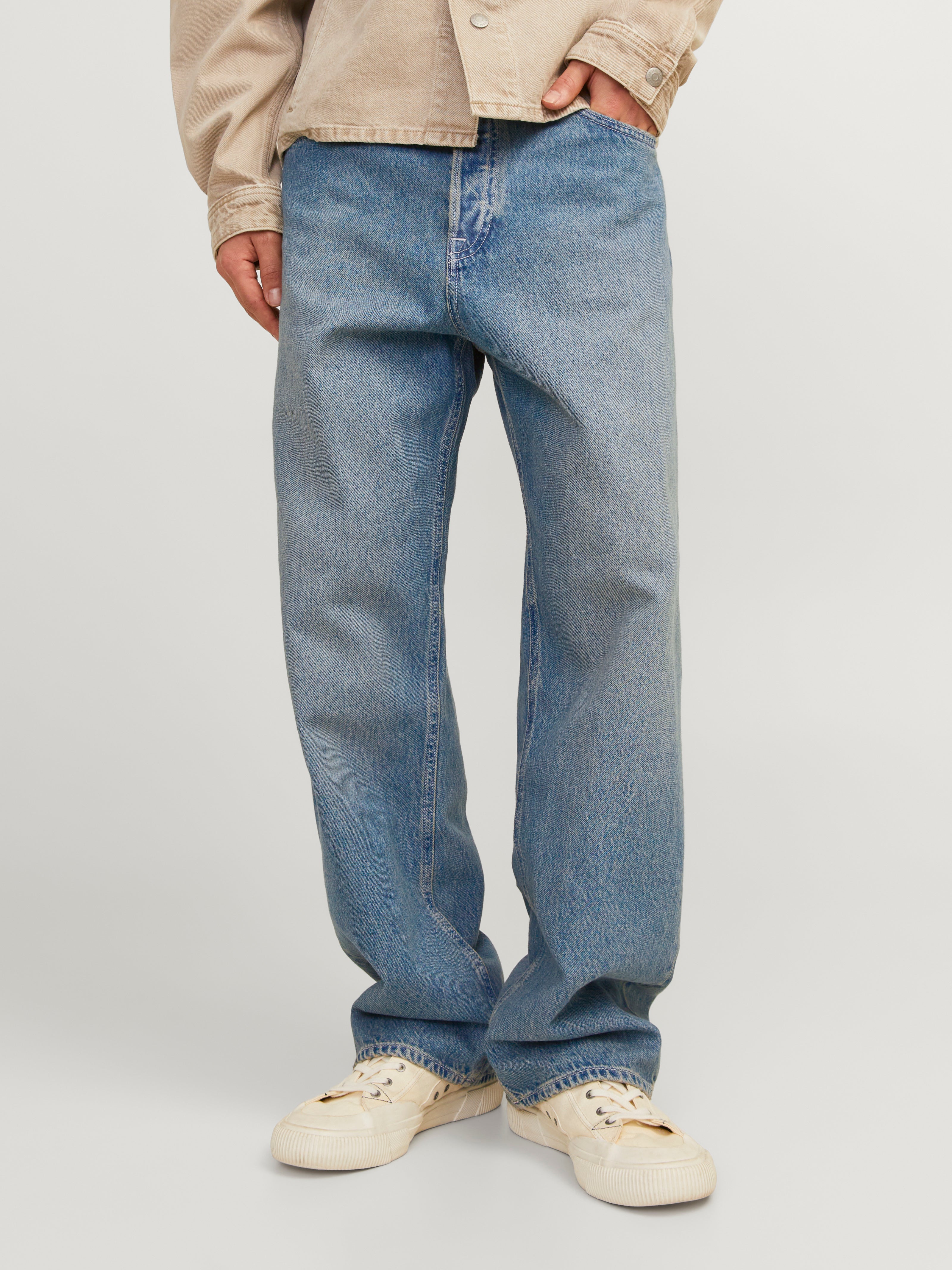 Jack & Jones JJIALEX JJORIGINAL SBD 308 SN Baggy fit farmer -Blue Denim - 12259781