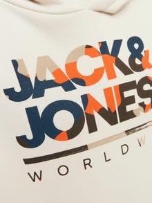 Jack & Jones Logo Hoodie Junior -Moonbeam - 12259795