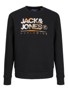 Jack & Jones Logo Sweatshirt -Black - 12259797