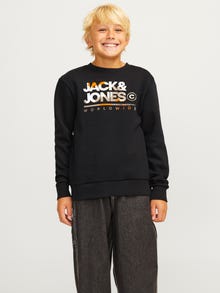 Jack & Jones Logo Sweatshirt -Black - 12259797