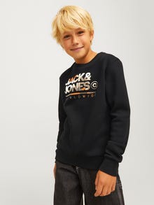 Jack & Jones Logo Sweatshirt -Black - 12259797