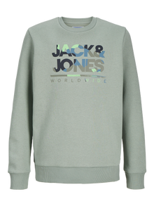 Jack & Jones Logotipas Megztiniai Mini -Iceberg Green - 12259806