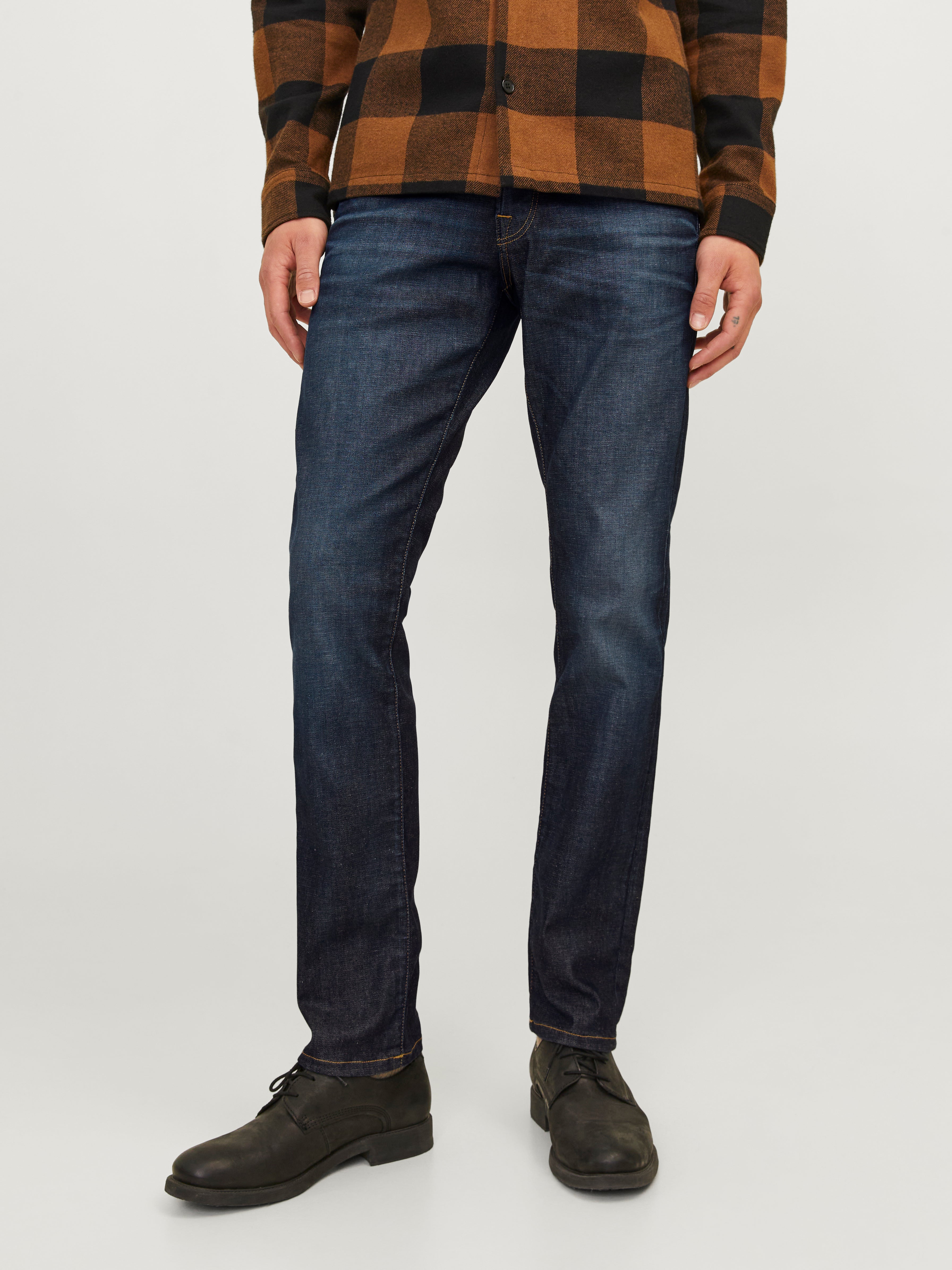 JJIGLENN JJICON JJ 919 50SPS Slim fit jeans | Medium Blue | Jack 