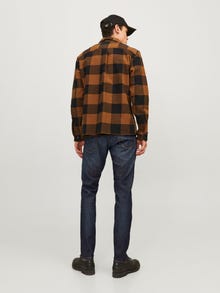 Jack & Jones JJIGLENN JJICON JJ 919 50SPS NOOS Priglundantys džinsai -Blue Denim - 12259815