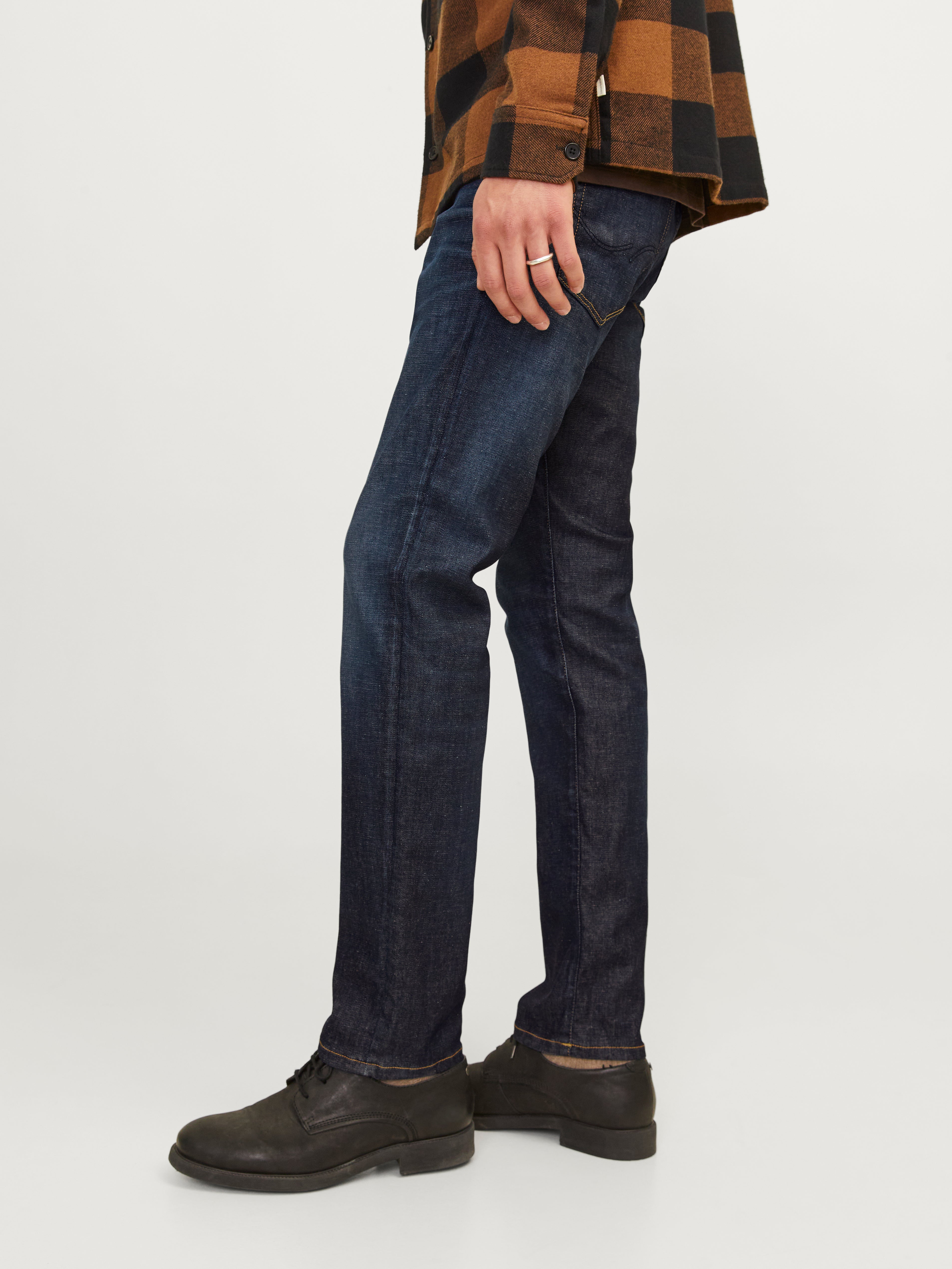JJIGLENN JJICON JJ 919 50SPS Slim fit jeans | Medium Blue | Jack 