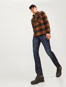 Jack & Jones JJIGLENN JJICON JJ 919 50SPS NOOS Priglundantys džinsai -Blue Denim - 12259815