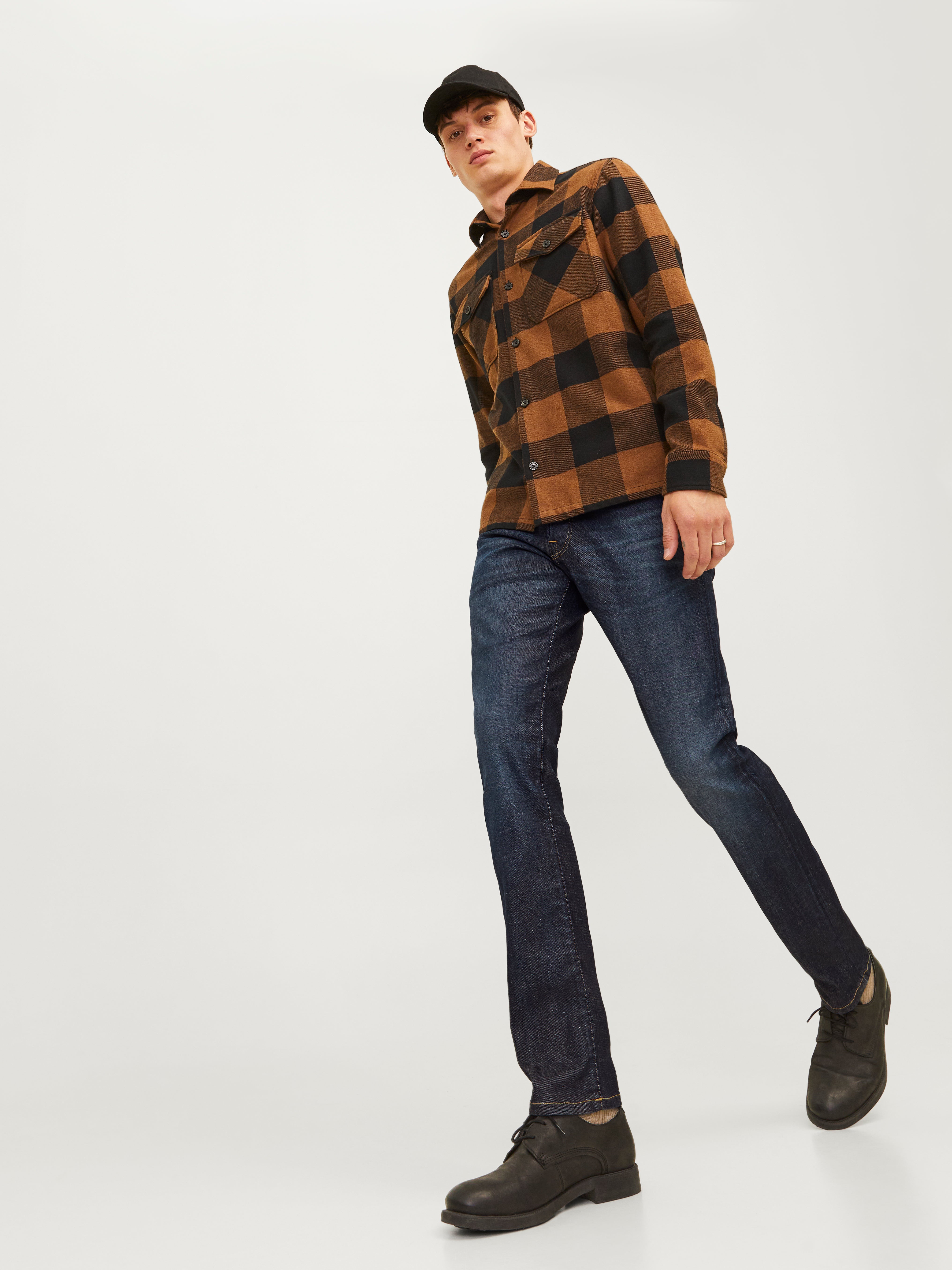 JJIGLENN JJICON JJ 919 50SPS Slim fit jeans | Medium Blue | Jack 