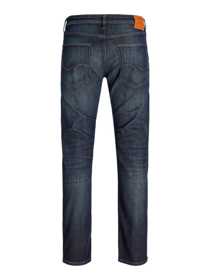 JACK & JONES Jjimike Jjoriginal Sq 665 Pantaloni Jeans Uomo - Blu Denim - Taglio Regular - Vita W32 Lunghezza L34