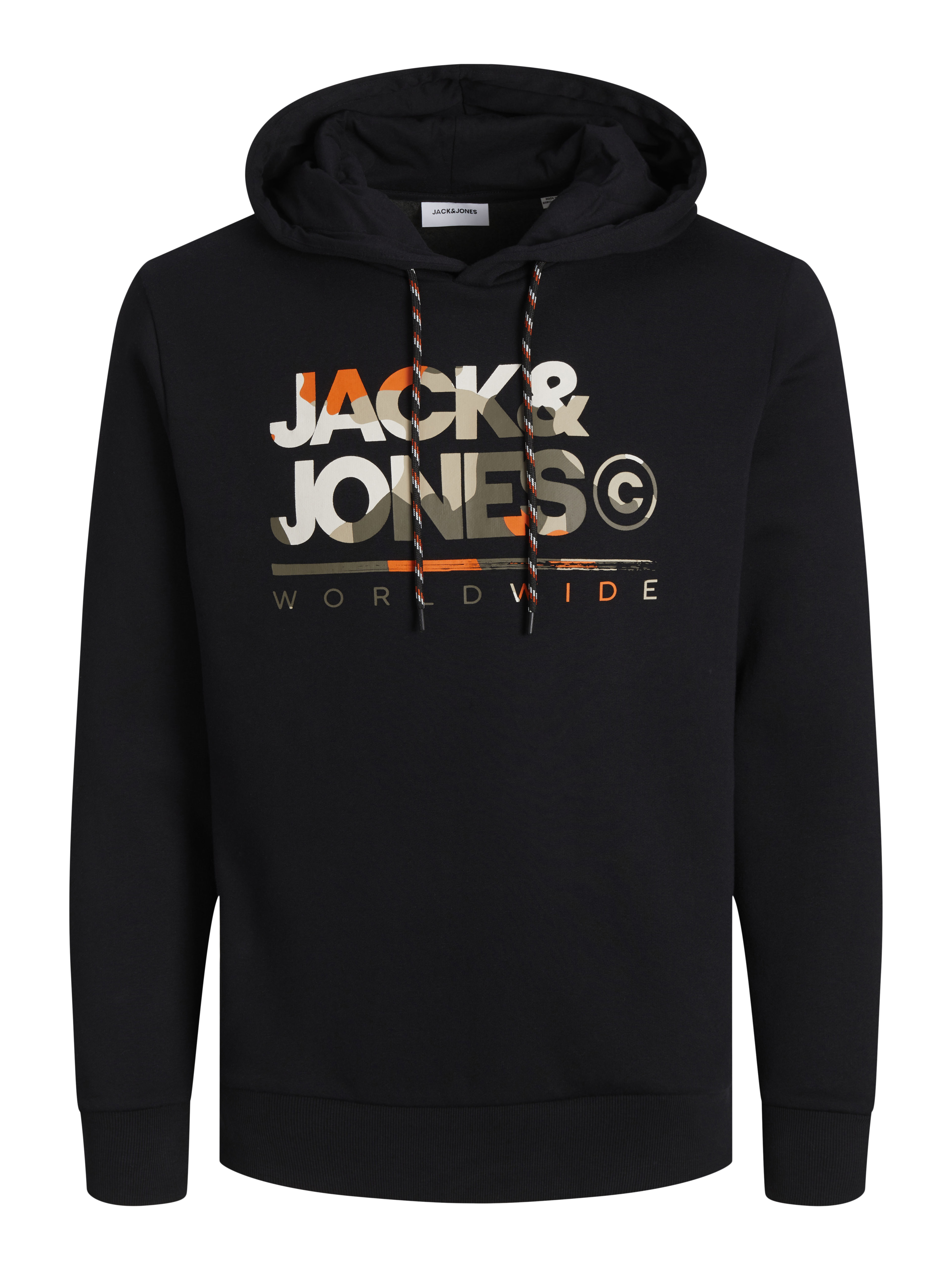 Jack & Jones PLUS SIZE LOGO - Kapuzenpullover - Carbon/schwarz
