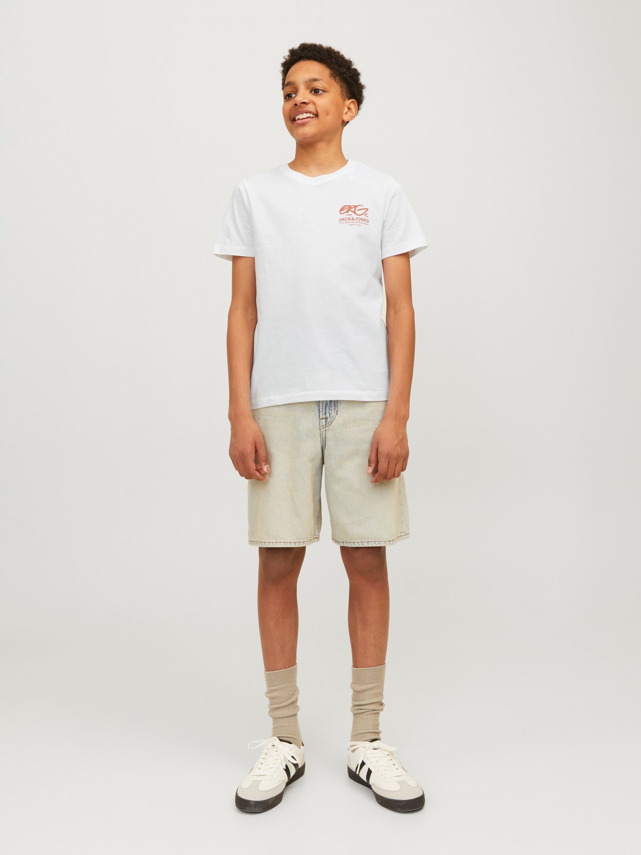 Jack & Jones Gedrukt T-shirt Voor jongens -White - 12259924