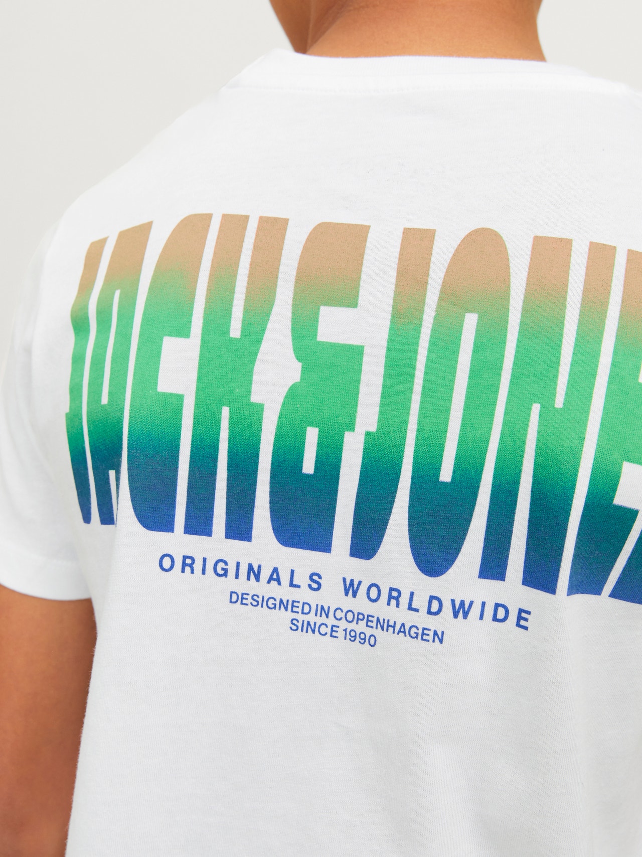 Jack & Jones Printed T-shirt For boys -White - 12259924