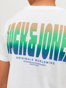 Jack & Jones T-shirt Imprimé Pour les garçons -White - 12259924