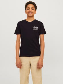 Jack & Jones Bedrukt T-shirt Voor jongens -Black - 12259924