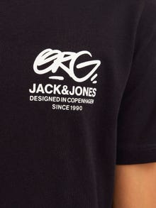 Jack & Jones Poikien Painettu T-paita -Black - 12259924
