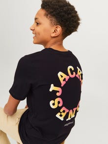 Jack & Jones Printet T-shirt Til drenge -Black - 12259924