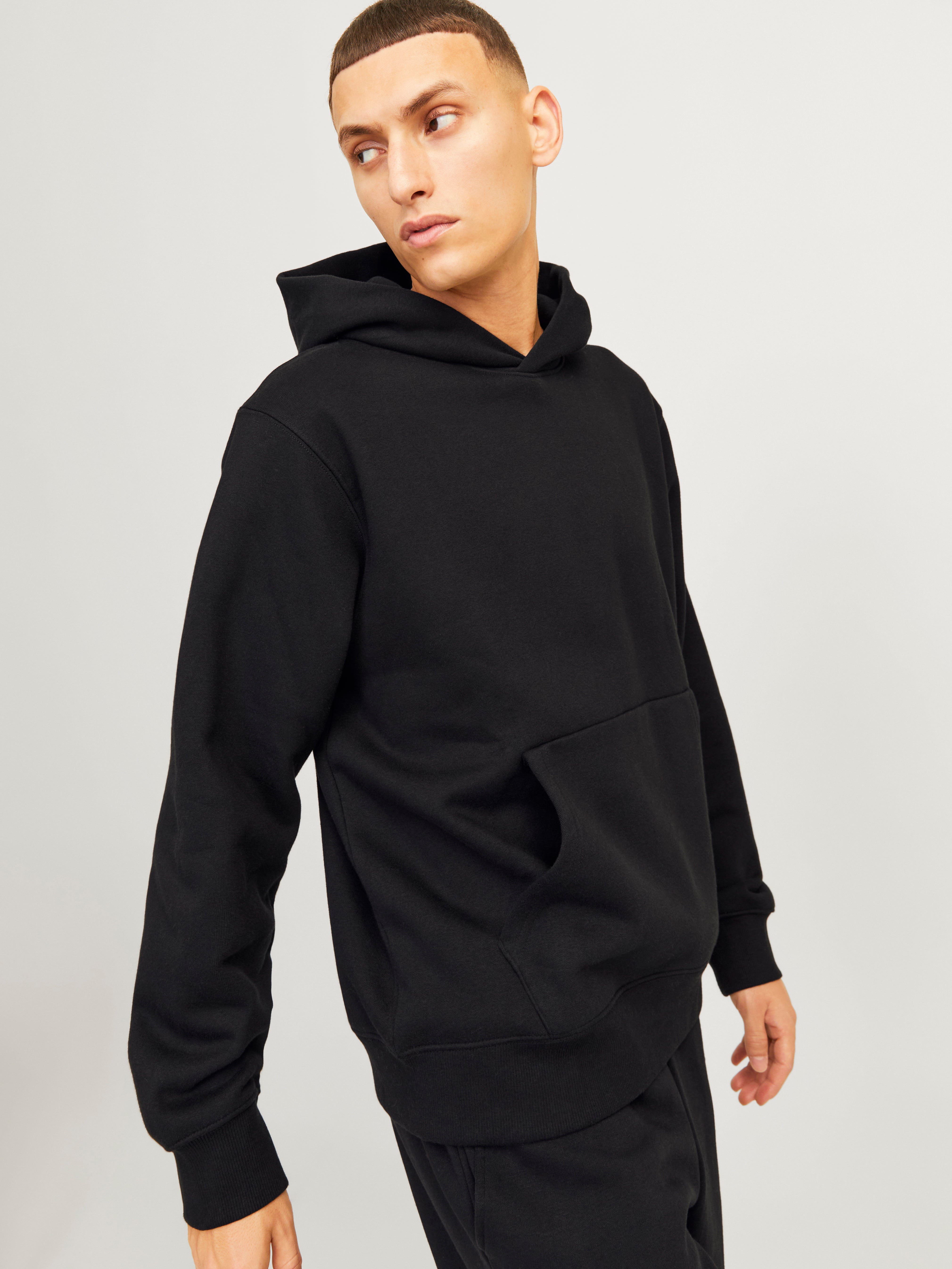 Plain grey mens hoodie online