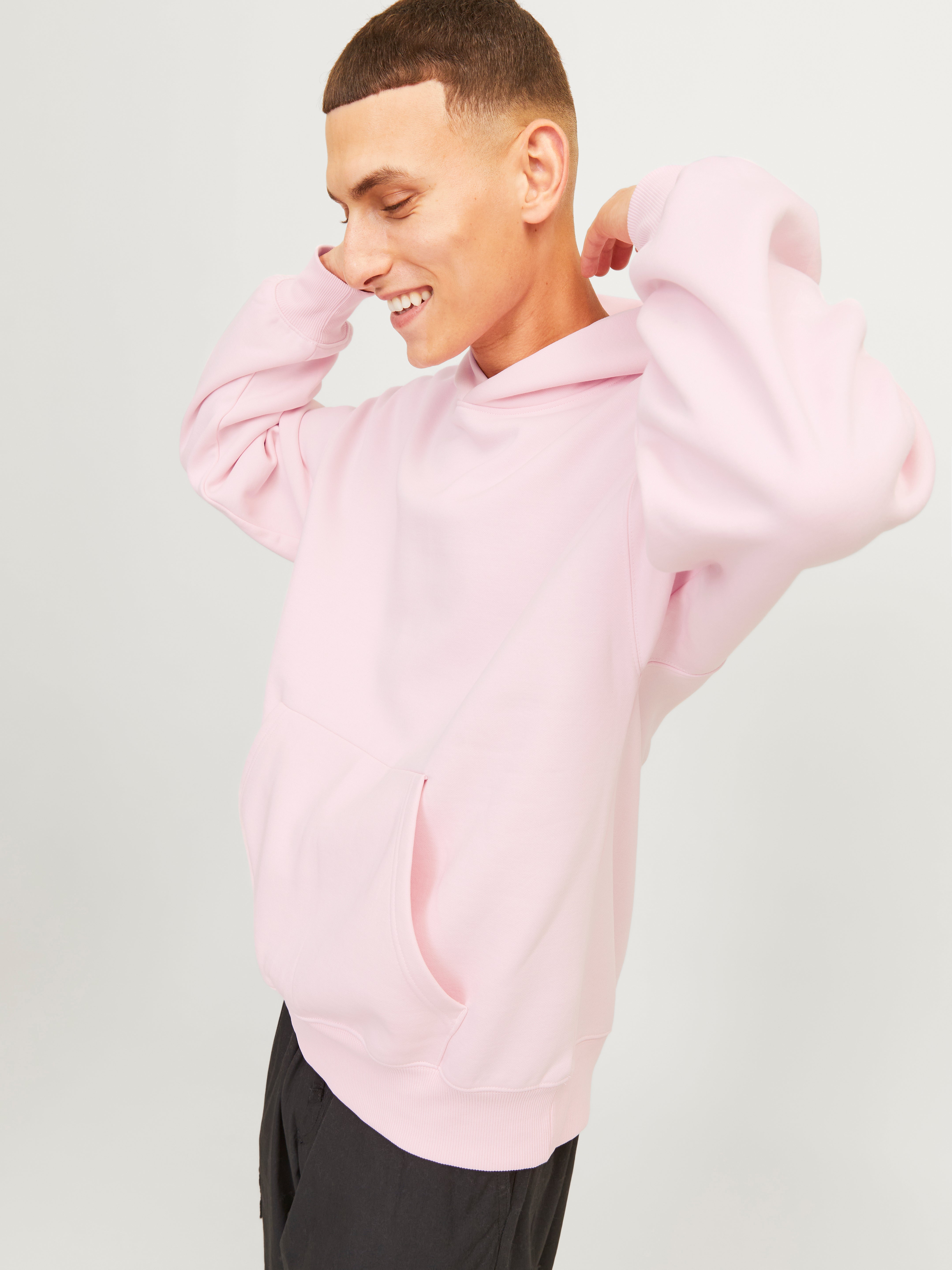 Plain pink hoodie online