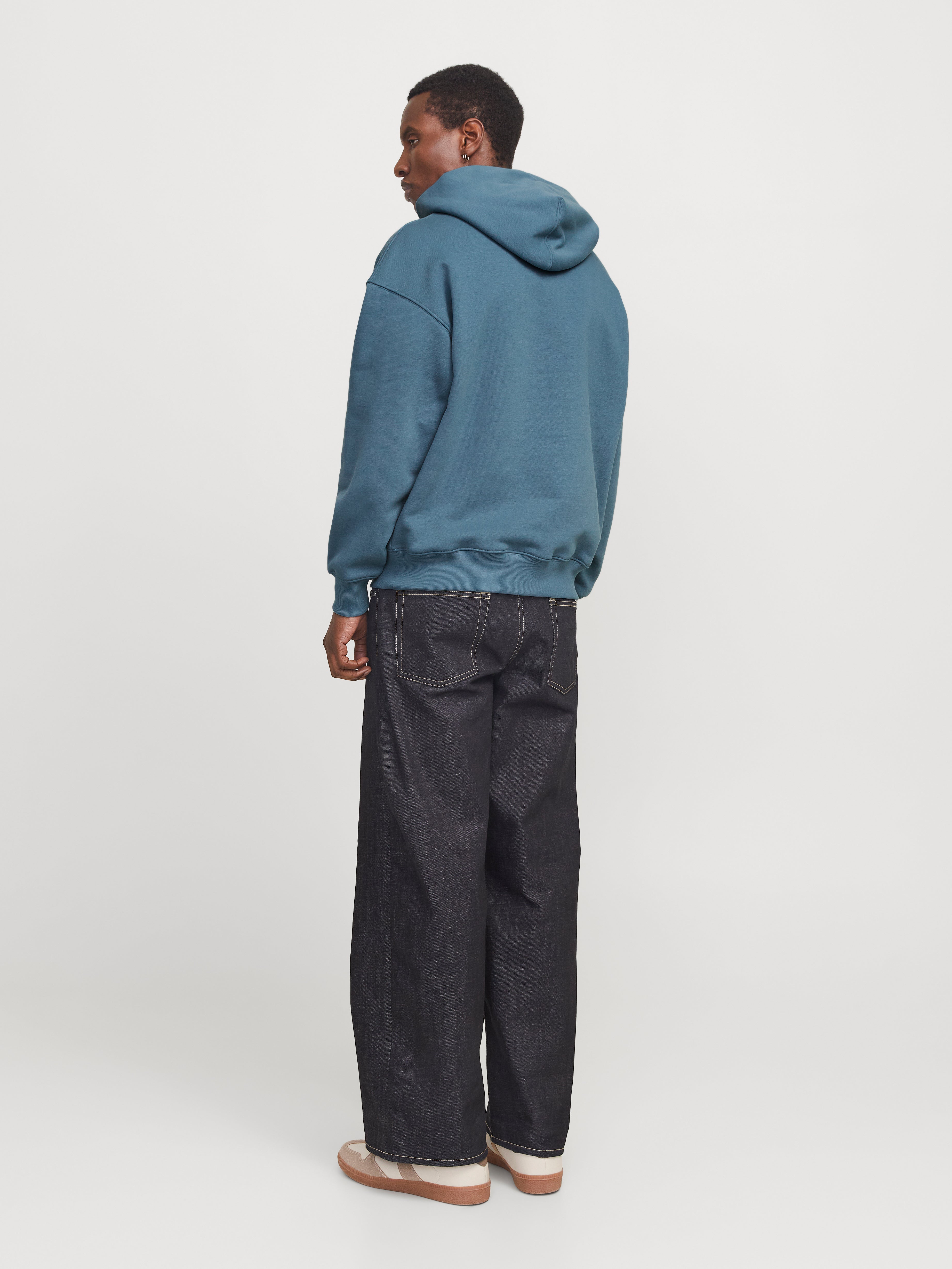 Indigo Soul Mens Plain Fleece Zip UP Hoody Jas Sweatshirt