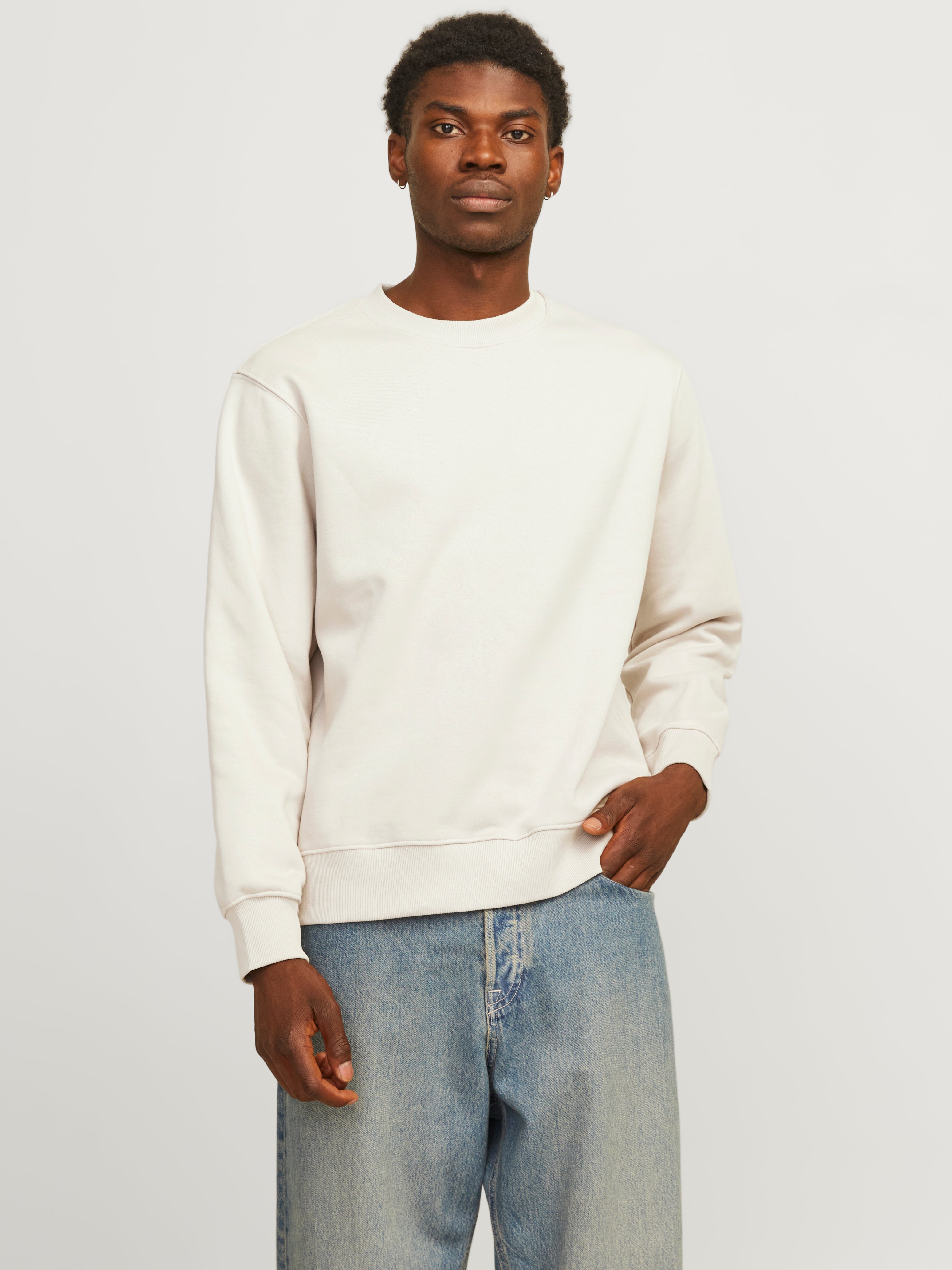 Plain white sweatshirt online