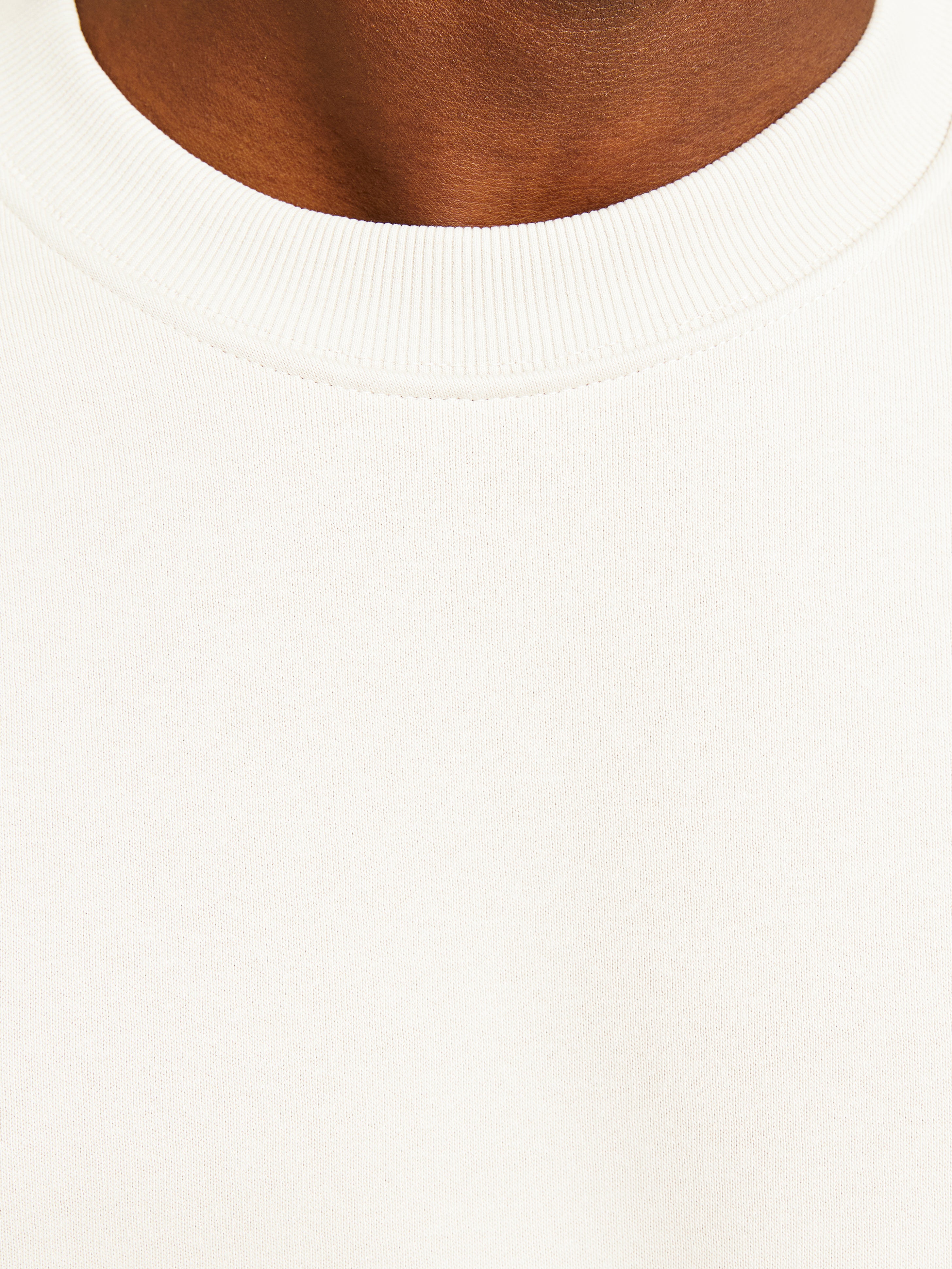 Plain Sweatshirt White Jack Jones