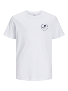 Jack & Jones Gedruckt T-shirt Mini -White - 12259964