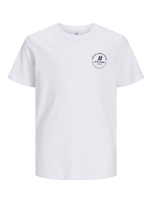 Jack & Jones Spausdintas raštas Marškinėliai Mini -White - 12259964