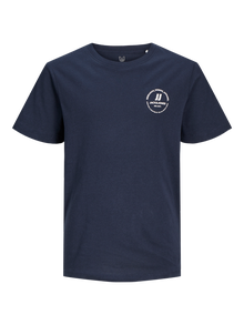 Jack & Jones Spausdintas raštas Marškinėliai Mini -Navy Blazer - 12259964