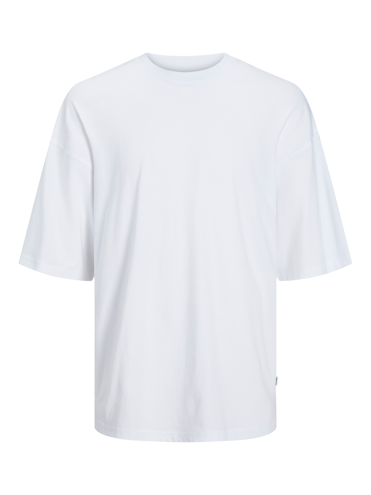 Jack & Jones Einfarbig Rundhals T-shirt -White - 12259975