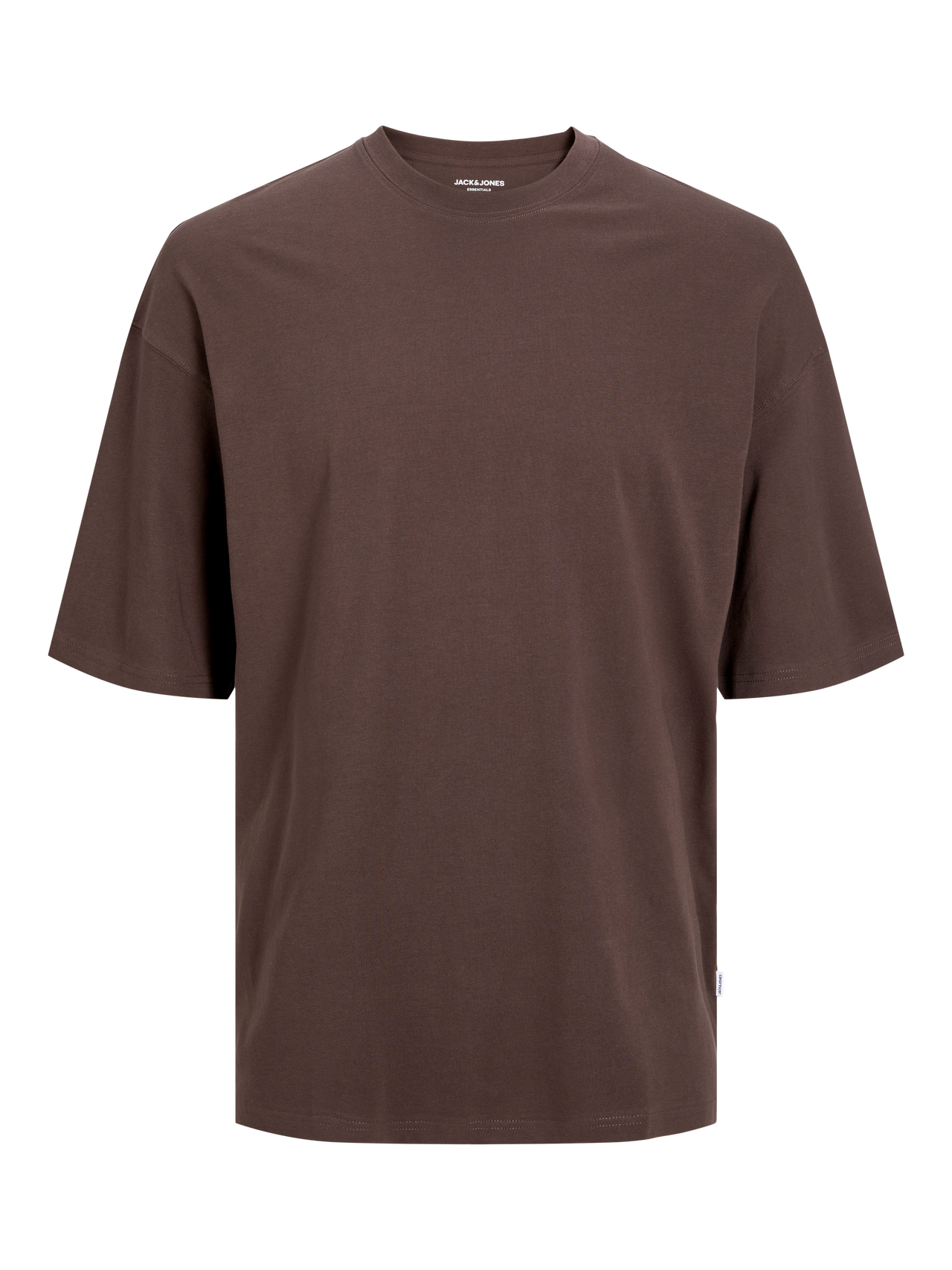 Jack & Jones Yksivärinen Pyöreä pääntie T-paita -Mulch - 12259975
