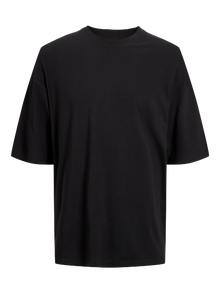 Jack & Jones Yksivärinen Pyöreä pääntie T-paita -Black - 12259975