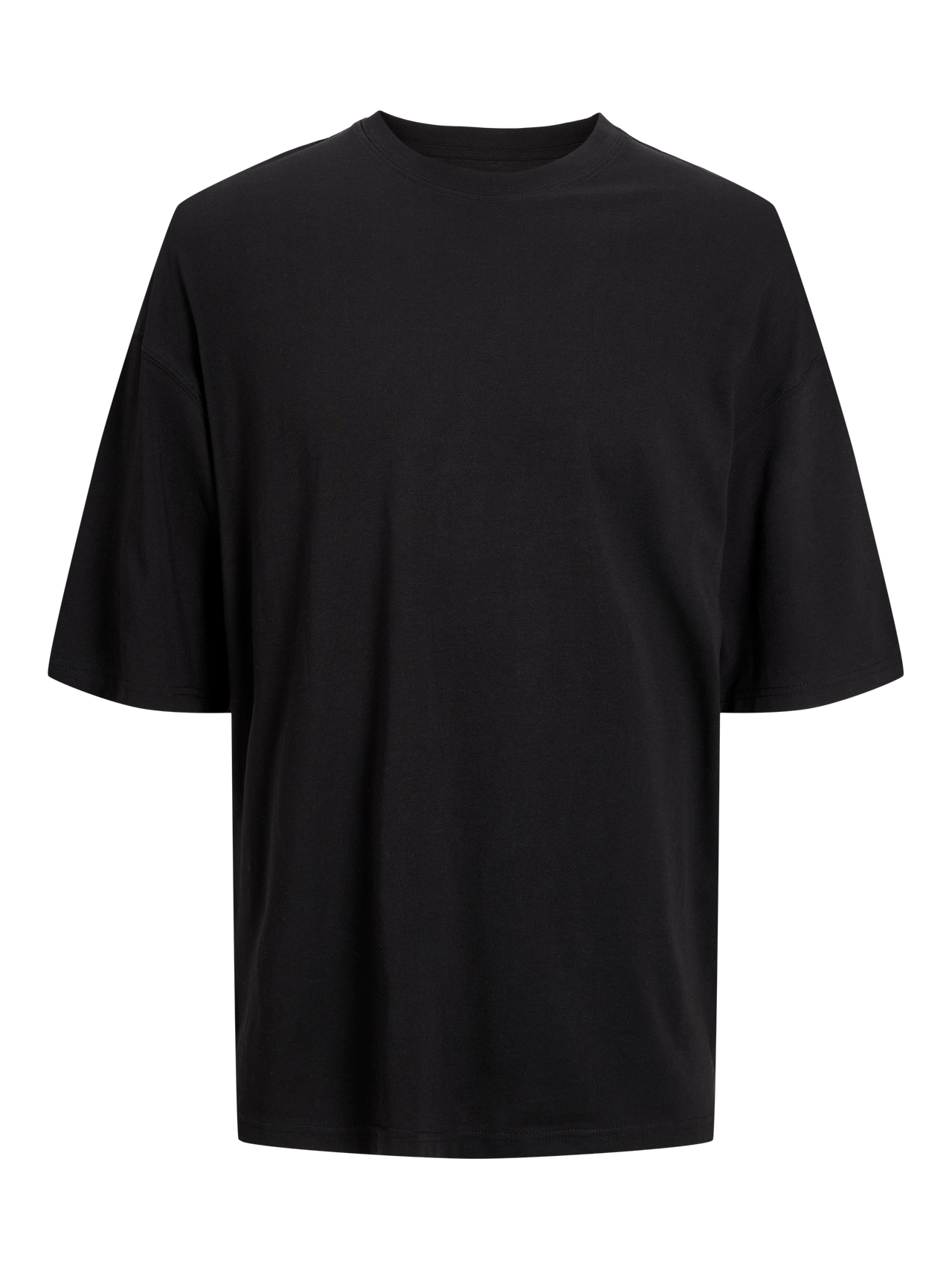 Jack & Jones Yksivärinen Pyöreä pääntie T-paita -Black - 12259975