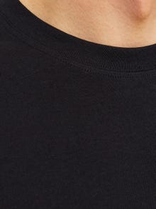 Jack & Jones Enfärgat Rundringning T-shirt -Black - 12259975