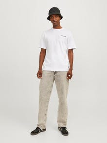 Jack & Jones T-shirt Imprimé Col rond -White - 12260003