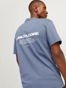 Jack & Jones Nyugodt Környak Póló -Flint Stone - 12260003