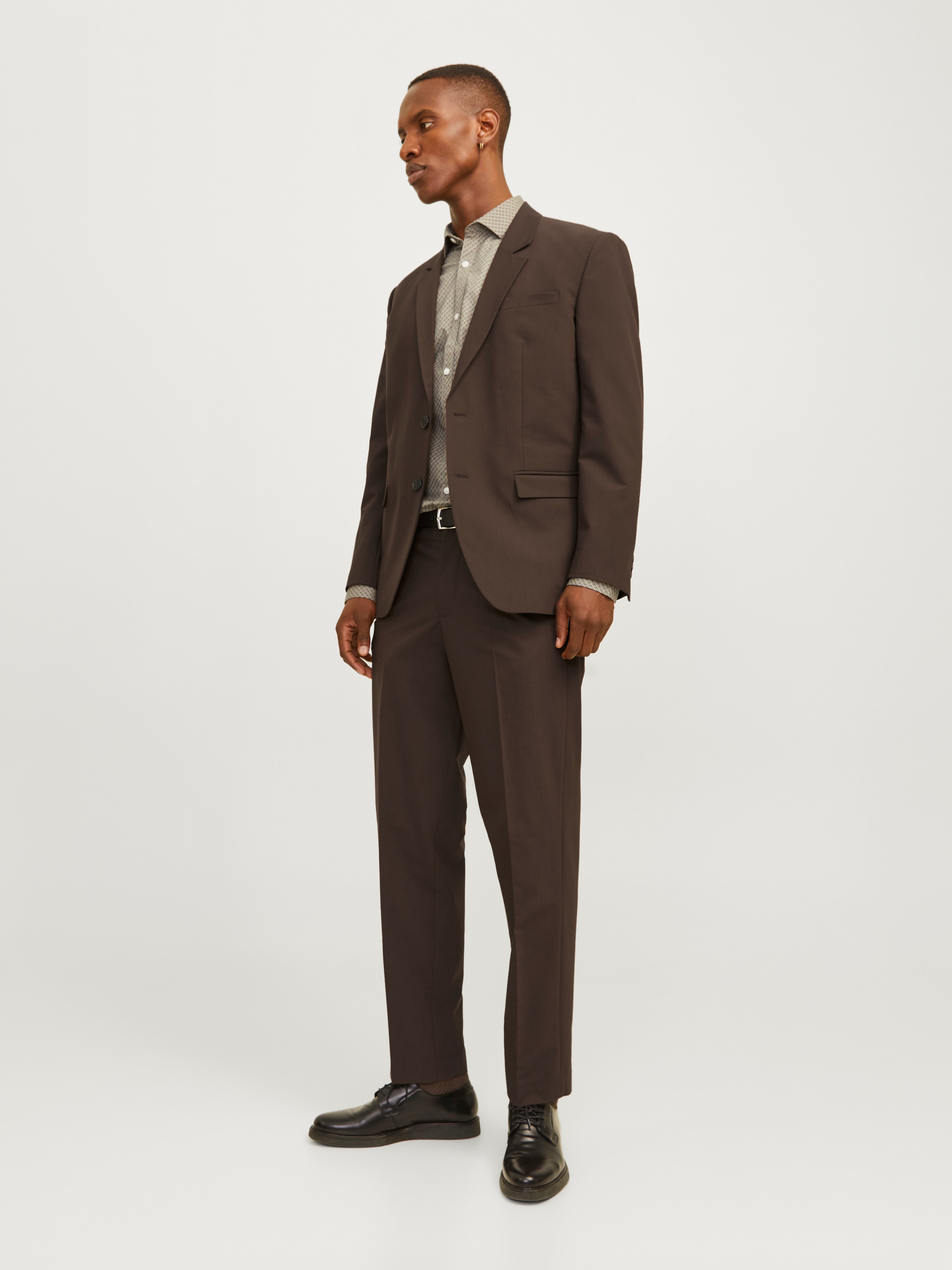 JPRBUSHWICK Regular Fit Blazer | Dark Brown | Jack & Jones®