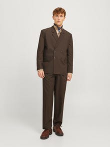 Jack & Jones JPRBUSHWICK Krój swobodny Eleganckie spodnie -Slate Black - 12260071