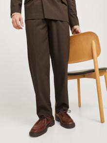 Jack & Jones JPRBUSHWICK Krój swobodny Eleganckie spodnie -Slate Black - 12260071