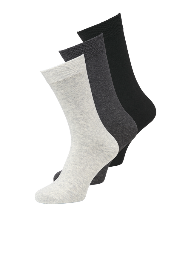 Jack & Jones 5 pack ribbed logo socks in white Jack & Jones 5 pack ribbed logo socks in white