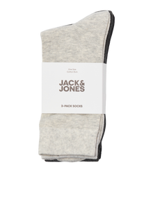 Jack & Jones Pack de 3 Chaussettes de tennis -Black - 12260075