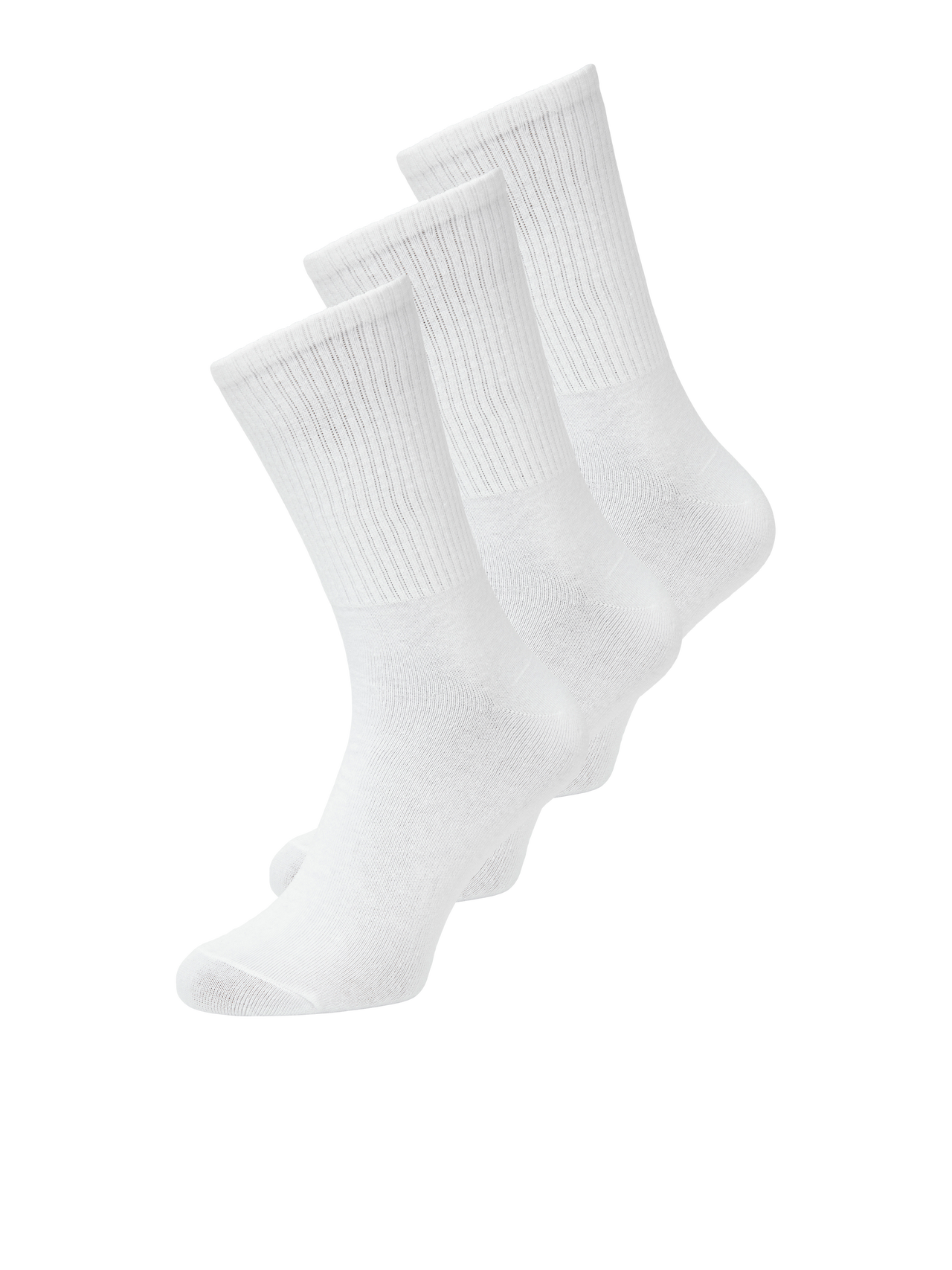 Jack & Jones 3-balení Ponožky -White - 12260081