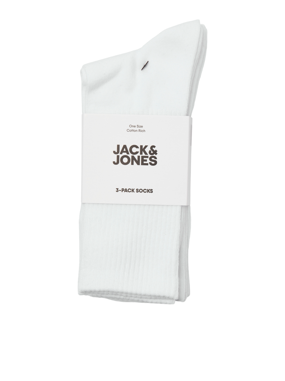 Jack & Jones 3-pack Strumpa -White - 12260081