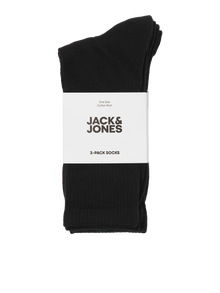 Jack & Jones 3-pak Skarpeta -Black - 12260081