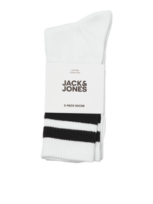 Jack & Jones 3-pak Strømper -White - 12260082