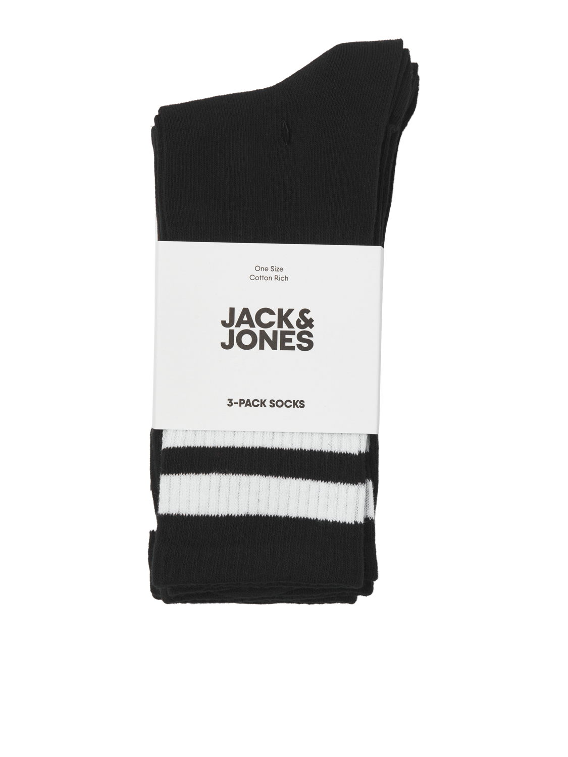 Jack & Jones 3 Sokid -Black - 12260082