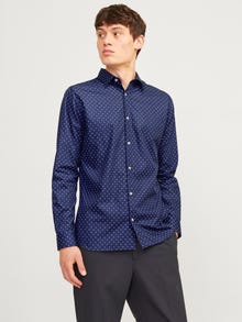 Jack & Jones Camicia Slim Fit -Navy Blazer - 12260131